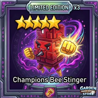 Champions Bee Stinger - Garden Tower Defense GTD