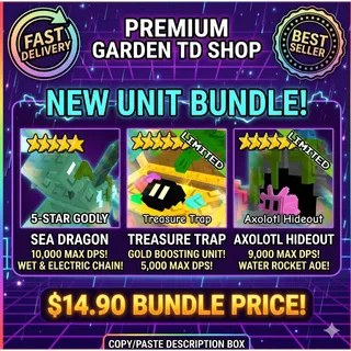 [BUNDLE] 🐉 SEA DRAGON - AXOLOTL - TREASURE TRAP