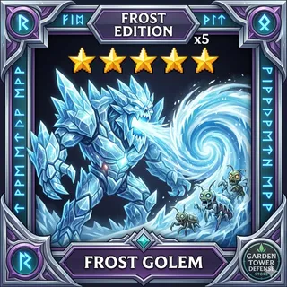 [🧊] FROST GOLEM - GARDEN TOWER DEFENSE FAST DELIVERY ⚡