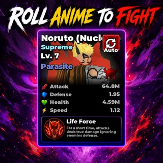 LVL 7 Nuclear Naruto | 56M DMG | FREE Yuji TS PC | Roll Anime to Fight