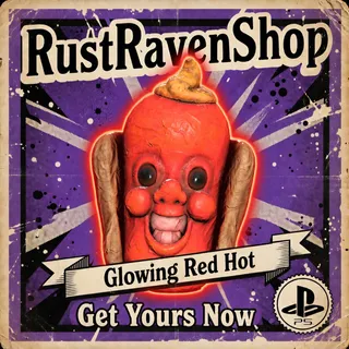 Glowing Red Hot Mask