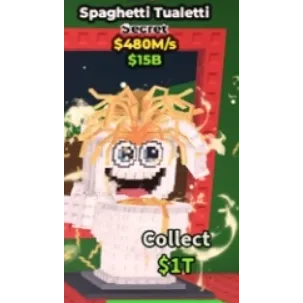 Spaghetti Tualetti 480M/s | Steal A Brainrot