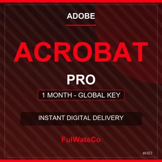Adobe Acrobat Pro 1 Month Key | Full PDF Editor | Global | Instant Delivery