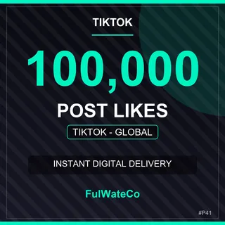 TikTok 100000 Post Likes | No Password Needed | Fast Delivery | Global
