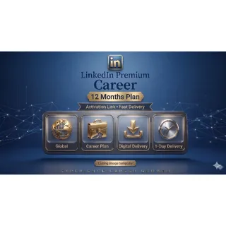 12 Months Linkedin Premium Career with Activation Link