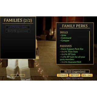 REISS FAMILY - (AOTR) Attack On Titan Revolution