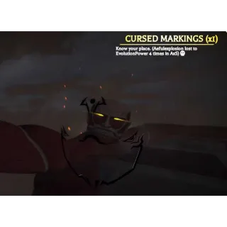 Cursed Markings - Sukuna Markings - Cosmetic - Legendary Item - Attack On Titan Revolution - AOTR