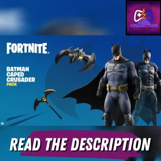 FORTNITE - BATMAN CAPED CRUSADER PACK (GLOBAL & ALL PLATFORMS📌)