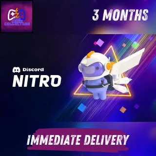 DISCORD NITRO 3 MONTH (GLOBAL)