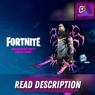 FORTNITE - GRAVEYARD DRIFT QUEST PACK (GLOBAL & ALL PLATFORM📌)