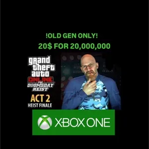 GTA 5 Money 20,000,000/Xbox One/ Old Gen version 