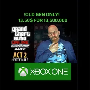 GTA 5 Money 13,500,000/Xbox One/ Old Gen version 