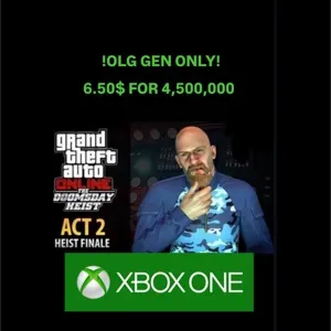 GTA 5 Money 4,500,000/Xbox One/ Old Gen version