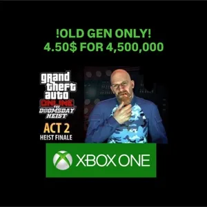 GTA 5 Money 4,500,000/Xbox One/ Old Gen version