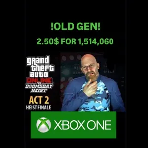 GTA 5 Money 1,514,060/Xbox One/ Old Gen version