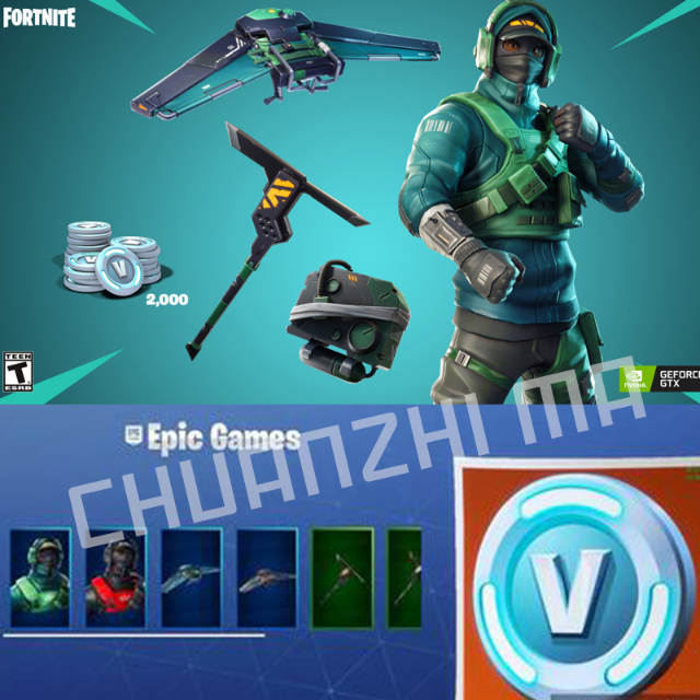 Fortnite Counterattack Set 2000v Bucks No Need Graphics Card - 