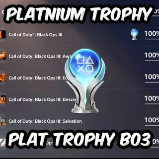 BO3 BLACK OPS 3 PLATINUM TROPHY | 100% TROPHIES COMPLETED | PS4/PS5