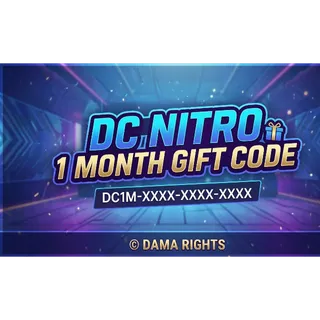 dc nitro gaming gift - 1 mon dc 