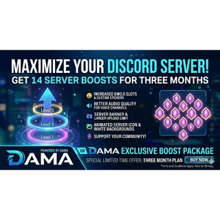 14 boosts server dc 3 months