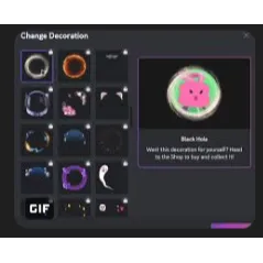 any decoratoin discord 5.49for 9$