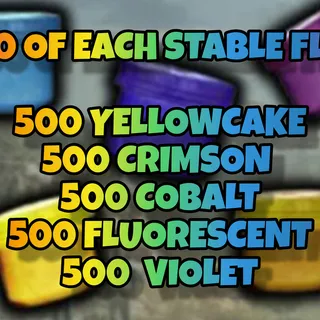 500 OF EACH STABLE FLUX