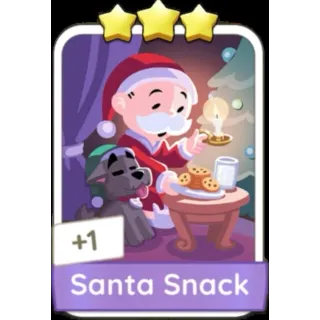 Santa Snack 3⭐(Set 12) Monopoly Go