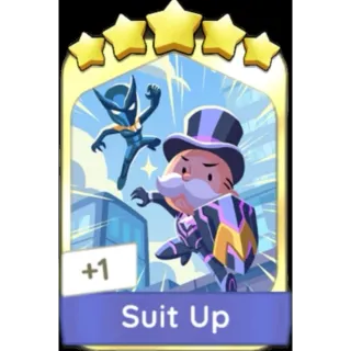 Suit up 5 Star GOLD STICKER (Set 16)  Monopoly Go