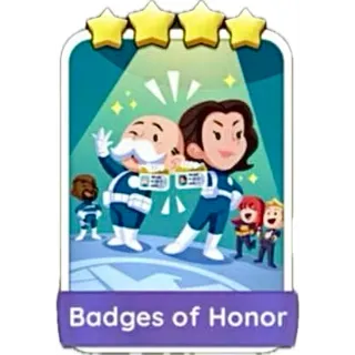 Badges of Honor 4⭐ (Set 8) Monopoly Go