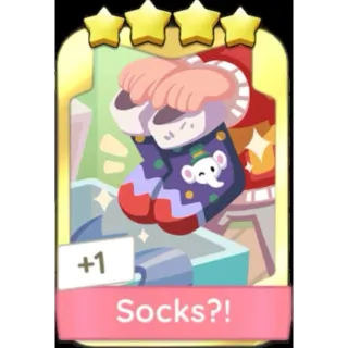 Socks?! 4 ⭐ GOLD STICKER (Set 8)  Monopoly Go