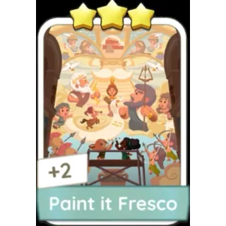 Paint in Fresco 3⭐ (Set 7) Monopoly Go