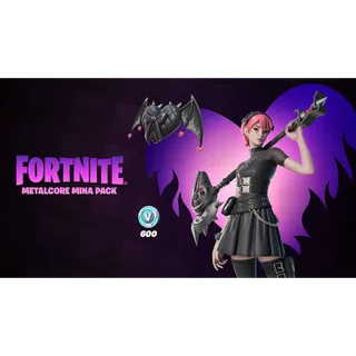 Fortnite - Metalcore Mina Pack + 600 VBucks (ALL PLATFORMS) EUROPE 🇪🇺