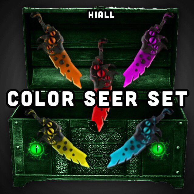 Trading coloured seer set! Green seer aswell : r/MurderMystery2
