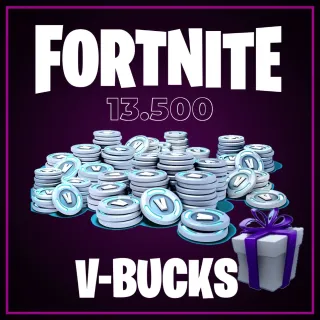 13,500 vbucks gift