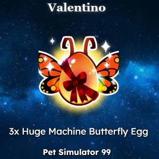 3x Huge Machine Butterfly Egg