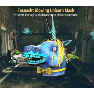 PS4 / PS5 Fallout 76 Glowing Unicorn Mask