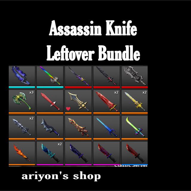 Bundle Assassin Leftover Bundle In Game Items Gameflip - selling roblox assassin gameflip