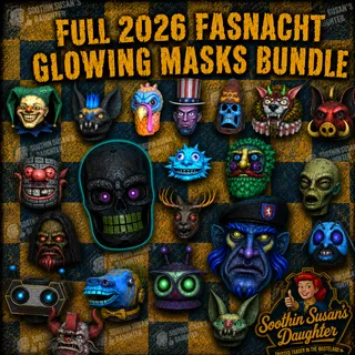 Fasnacht Glowing Mask Set