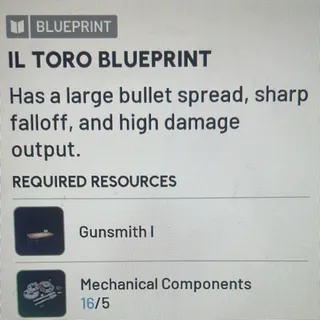 Il Toro blueprint