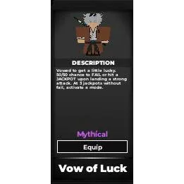 Vow of Luck - Type soul