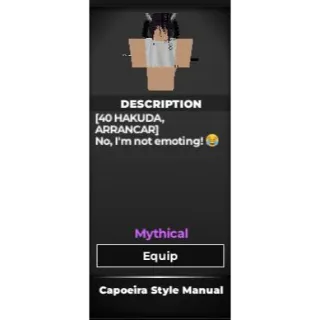 Capo hakuda - Type soul