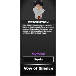 Vow of Silence