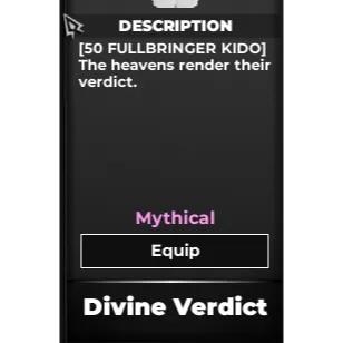 divine verdict (new) - type soul