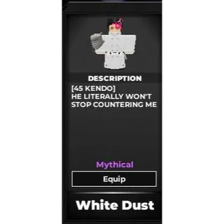 white dust - type soul