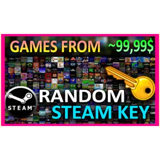 Steam Random Key (Games from $99,99) REGION FREE