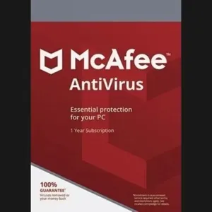 McAfee AntiVirus (2024) 1 Device 1 Year McAfee Key GLOBAL