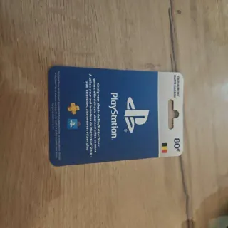 €80.00 EUR PlayStation Store Belgium
