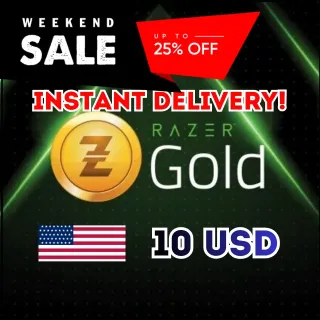 $10.00 USD $10.00 USD Razer Gold