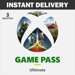 Xbox Game Pass Ultimate 3 Month Code GLOBAL Stackable