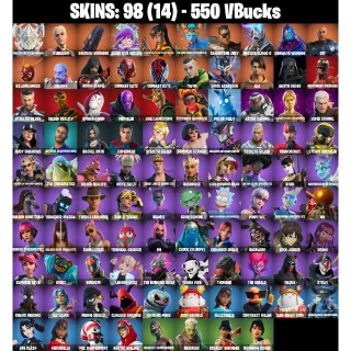 Fortnite Account 98 Skins | Kurama | Star Wand | Laugh It Up | Eren Jaeger | The Ageless Champion | Aurelian