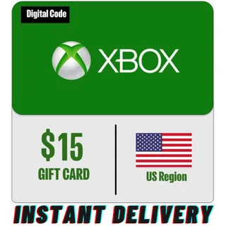 $15.00 USD Xbox Gift Card